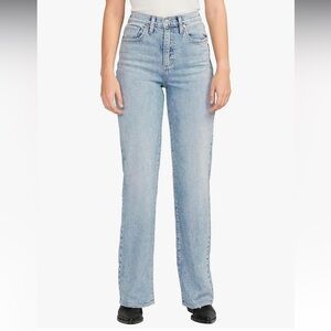 Silver Jeans Co. Women's Western Highly Desirable High Rise Trouser Leg Jeans